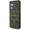 Etui GUESS Leather 4G Colored Ring Classic Logo MagSafe do Samsung Galaxy S25+ Brązowy Seria telefonu Galaxy S
