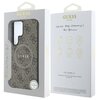 Etui GUESS Leather 4G Colored Ring Classic Logo MagSafe do Samsung Galaxy S25 Ultra Brązowy Marka telefonu Samsung