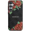 Etui GUESS Leather 4G Flowers Print Metal Classic Logo MagSafe do Samsung Galaxy S25 Czarny Model telefonu Galaxy S25