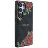 Etui GUESS Leather 4G Flowers Print Metal MagSafe do Samsung Galaxy S25 Ultra Czarny Kompatybilność Samsung Galaxy S25 Ultra
