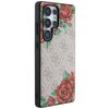 Etui GUESS Leather 4G Flowers Print Metal Classic Logo MagSafe do Samsung Galaxy S25 Ultra Różowy Kompatybilność Samsung Galaxy S25 Ultra