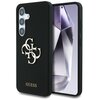 Etui GUESS Silicone Big 4G Logo Bottom Script do Samsung Galaxy S25 Czarny