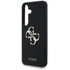 Etui GUESS Silicone Big 4G Logo Bottom Script do Samsung Galaxy S25 Czarny Typ Etui nakładka