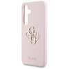 Etui GUESS Silicone Big 4G Logo Bottom Script do Samsung Galaxy S25 Różowy Typ Etui nakładka