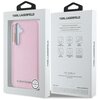 Etui KARL LAGERFELD Saffiano Full Wrapped Elongated Metal Logo MagSafe do Samsung Galaxy S25 Różowy Marka telefonu Samsung