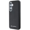 Etui KARL LAGERFELD Saffiano Full Wrapped Elongated Metal Logo MagSafe do Samsung Galaxy S25 Czarny Seria telefonu Galaxy S