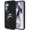 Etui KARL LAGERFELD Silicone Double Heads And Circle MagSafe do Samsung Galaxy S25+ Czarny