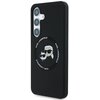 Etui KARL LAGERFELD Silicone Double Heads And Circle MagSafe do Samsung Galaxy S25+ Czarny Seria telefonu Galaxy S