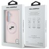 Etui KARL LAGERFELD Silicone Double Heads And Circle MagSafe do Samsung Galaxy S25 Różowy Marka telefonu Samsung