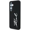Etui KARL LAGERFELD Silicone Metal Signature Logo do Samsung Galaxy S25 Czarny Seria telefonu Galaxy S