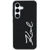 Etui KARL LAGERFELD Silicone Metal Signature Logo do Samsung Galaxy S25 Czarny Model telefonu Galaxy S25