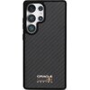 Etui RED BULL Real Carbon Fiber Shiny Logo MagSafe do Samsung Galaxy S25 Ultra Czarny Seria telefonu Galaxy S