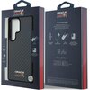 Etui RED BULL Real Carbon Fiber Shiny Logo MagSafe do Samsung Galaxy S25 Ultra Czarny Marka telefonu Samsung
