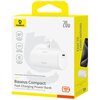 Powerbank BASEUS Compact IP 5000 mAh 20W Biały Typ kabla Kabel USB-C - USB-C