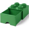 Pojemnik na LEGO z szufladką Brick 4 Zielony 40051734 Kolor Zielony