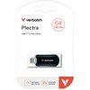 Pendrive VERBATIM Plectra 64GB, USB-C 3.0, Odczyt 100 Mb/s, Zapis 25 Mb/s, Czarny Interfejs USB 3.2 Gen. 1