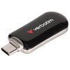 Pendrive VERBATIM Plectra 512GB, USB-C 3.0, Odczyt 100 Mb/s, Zapis 25 Mb/s, Czarny