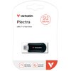 Pendrive VERBATIM Plectra 512GB, USB-C 3.0, Odczyt 100 Mb/s, Zapis 25 Mb/s, Czarny Interfejs USB 3.2 Gen. 1
