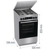 Kuchnia GORENJE MEKS5141XM ExtraSteam 3 Programy parowe Pizza 300 stopni Wyposażenie Płytka blacha do pieczenia