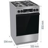 Kuchnia HISENSE HKS5D71XMPF Air Fry, program Pizza Wyposażenie Prowadnice teleskopowe