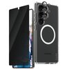 Etui PANZERGLASS Flagship 3w1 do Samsung Galaxy S25 Ultra Przezroczysty + Szkło prywatyzujące + Szkło na obiektyw