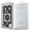 Etui GUESS 4G Background Gold Electroplated Peony Pattern MagSafe do Samsung Galaxy S25 Czarny Marka telefonu Samsung