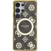 Etui GUESS 4G Background Gold Electroplated Peony Pattern MagSafe do Samsung Galaxy S25 Ultra Brązowy Model telefonu Galaxy S25 Ultra