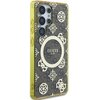 Etui GUESS 4G Background Gold Electroplated Peony Pattern MagSafe do Samsung Galaxy S25 Ultra Brązowy Kompatybilność Samsung Galaxy S25 Ultra