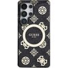 Etui GUESS 4G Background Gold Electroplated Peony Pattern MagSafe do Samsung Galaxy S25 Ultra Czarny Model telefonu Galaxy S25 Ultra