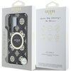 Etui GUESS 4G Background Gold Electroplated Peony Pattern MagSafe do Samsung Galaxy S25 Ultra Czarny Marka telefonu Samsung