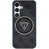 Etui GUESS 4G Glitter Triangle Buttons MagSafe do Samsung Galaxy S25 Czarny Seria telefonu Galaxy S
