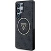 Etui GUESS 4G Glitter Triangle Buttons MagSafe do Samsung Galaxy S25 Ultra Czarny Seria telefonu Galaxy S