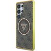 Etui GUESS 4G Glitter Triangle Buttons MagSafe do Samsung Galaxy S25 Ultra Brązowy Seria telefonu Galaxy S