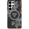 Etui GUESS Glitter Flowers Triangle Buttons MagSafe do Samsung Galaxy S25 Ultra Czarny Seria telefonu Galaxy S