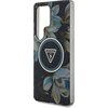 Etui GUESS Glitter Flowers Triangle Buttons MagSafe do Samsung Galaxy S25 Ultra Czarny Typ Etui magnetyczne