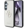 Etui GUESS Grained Big 4G Logo Small Classic Logo do Samsung Galaxy S25 Beżowy