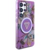 Etui GUESS Glitter Flowers Triangle Buttons MagSafe do Samsung Galaxy S25 Ultra Fioletowy Kompatybilność Samsung Galaxy S25 Ultra