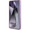 Etui GUESS Glitter Flowers Triangle Buttons MagSafe do Samsung Galaxy S25 Ultra Fioletowy Dominujący kolor Fioletowy