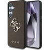 Etui GUESS Grained Big 4G Logo Small Classic Logo do Samsung Galaxy S25+ Brązowy