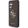 Etui GUESS Grained Big 4G Logo Small Classic Logo do Samsung Galaxy S25+ Brązowy Model telefonu Galaxy S25