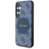 Etui GUESS 4G Round Patch Classic Logo MagSafe do Samsung Galaxy S25 Niebieski Seria telefonu Galaxy S