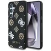 Etui GUESS 4G Printed Colored Peony Pattern MagSafe do Samsung Galaxy S25 Czarny