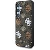 Etui GUESS 4G Printed Colored Peony Pattern MagSafe do Samsung Galaxy S25 Brązowy Seria telefonu Galaxy S