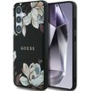 Etui GUESS Grained Printed Flower Pattern MagSafe do Samsung Galaxy S25 Czarny