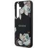 Etui GUESS Grained Printed Flower Pattern MagSafe do Samsung Galaxy S25 Czarny Typ Etui magnetyczne