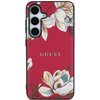 Etui GUESS Grained Printed Flower Pattern MagSafe do Samsung Galaxy S25 Fuksja Model telefonu Galaxy S25