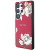 Etui GUESS Grained Printed Flower Pattern MagSafe do Samsung Galaxy S25 Ultra Fuksja Seria telefonu Galaxy S