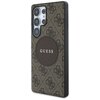 Etui GUESS 4G Round Patch Classic Logo MagSafe do Samsung Galaxy S25 Ultra Brązowy Seria telefonu Galaxy S