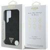 Etui GUESS Grained Hot Stamp Peony Pattern Triangle Logo MagSafe do Samsung Galaxy S25 Ultra Czarny Marka telefonu Samsung