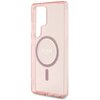 Etui GUESS Glitter Circle Classic Logo MagSafe do Samsung Galaxy S25 Ultra Różowy Typ Etui magnetyczne